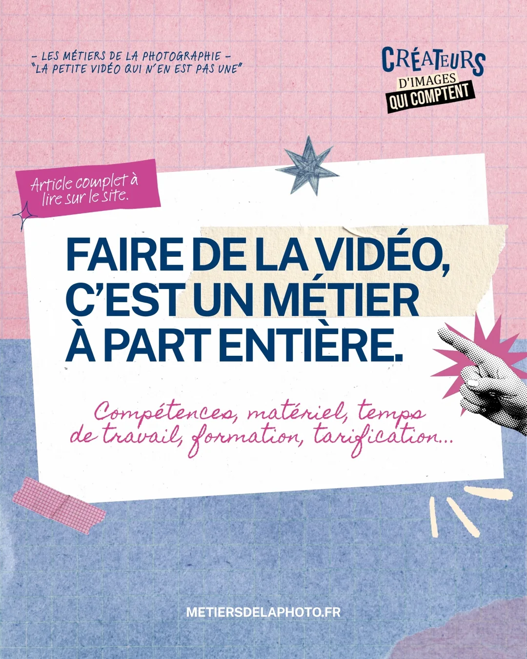Faire de la vidéo, c'est un métier à part entière